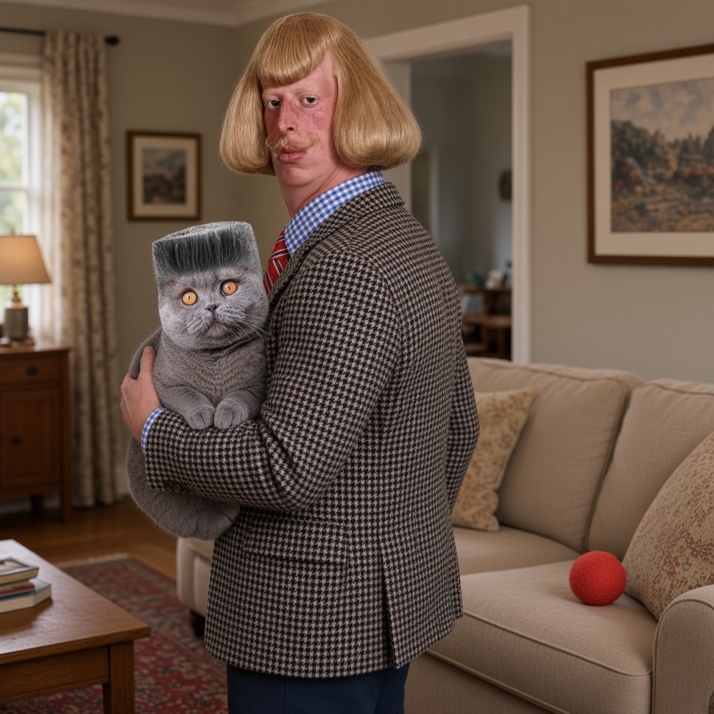 Jean Phil carrying Folk Valley Cat