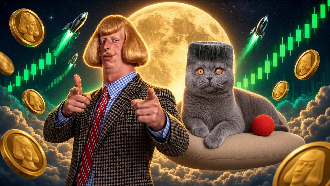Jean Phil and Folk Valley Cat under a gold moon with rockets and candles